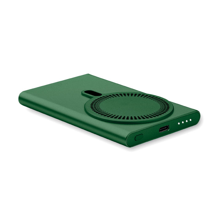 Chargeur publicitaire sans fil powerbank 5000 mAh PAWTT Vert foncé